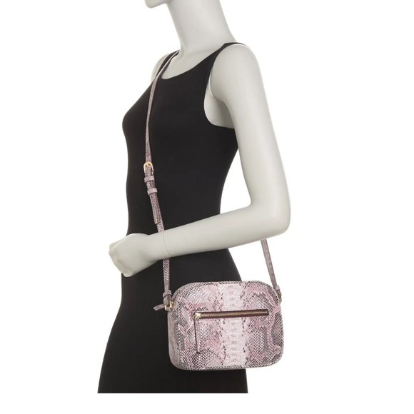 ⭐HOST PICK⭐ Small Dianne Snake Embossed Crossbody Bag in Pink - Picture 4 of 5